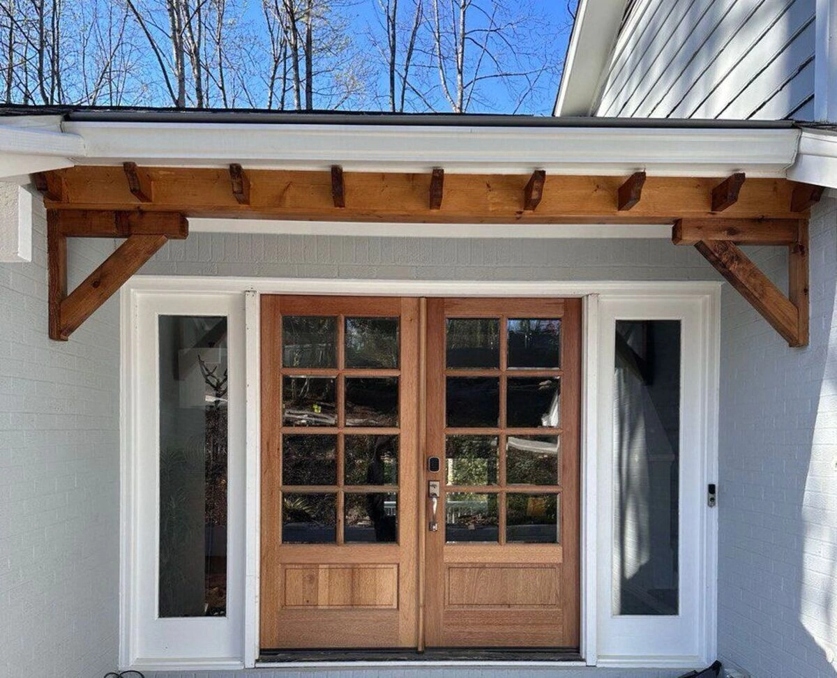 Wood door restoration