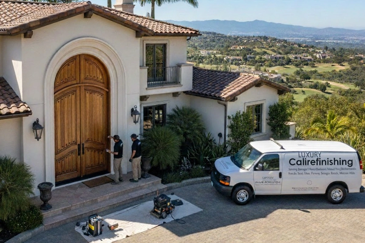 Exterior door refinishing