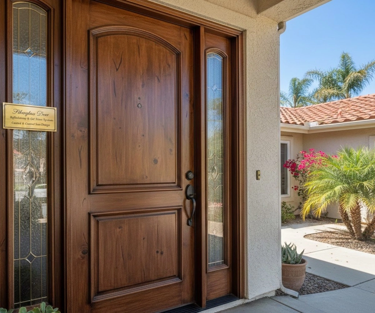 Fiberglass door refinishing