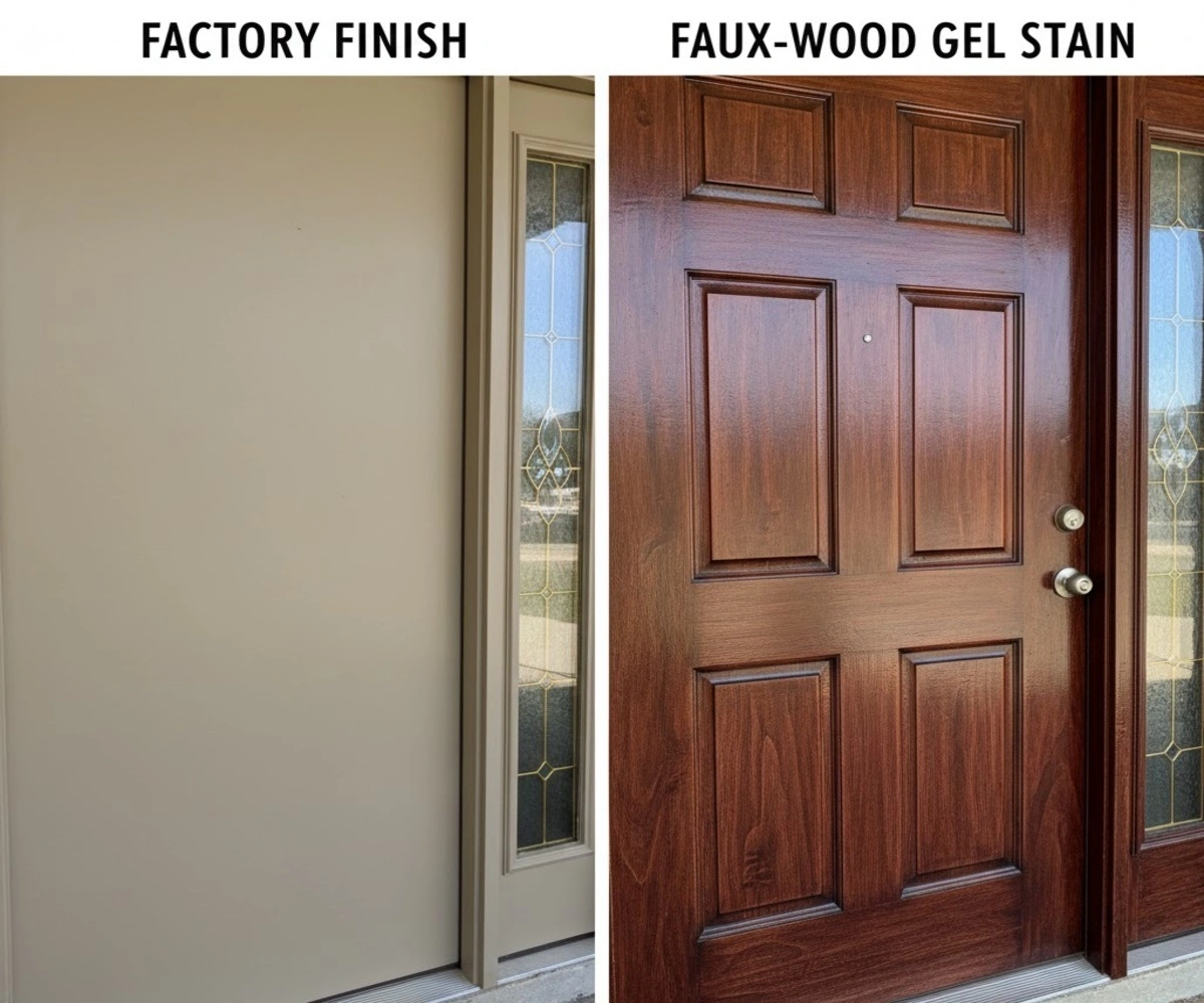 Fiberglass door refinishing