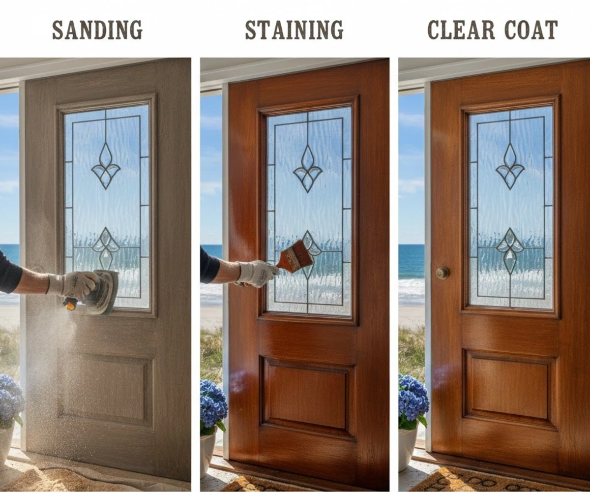 Full sanding, repair & restoration process