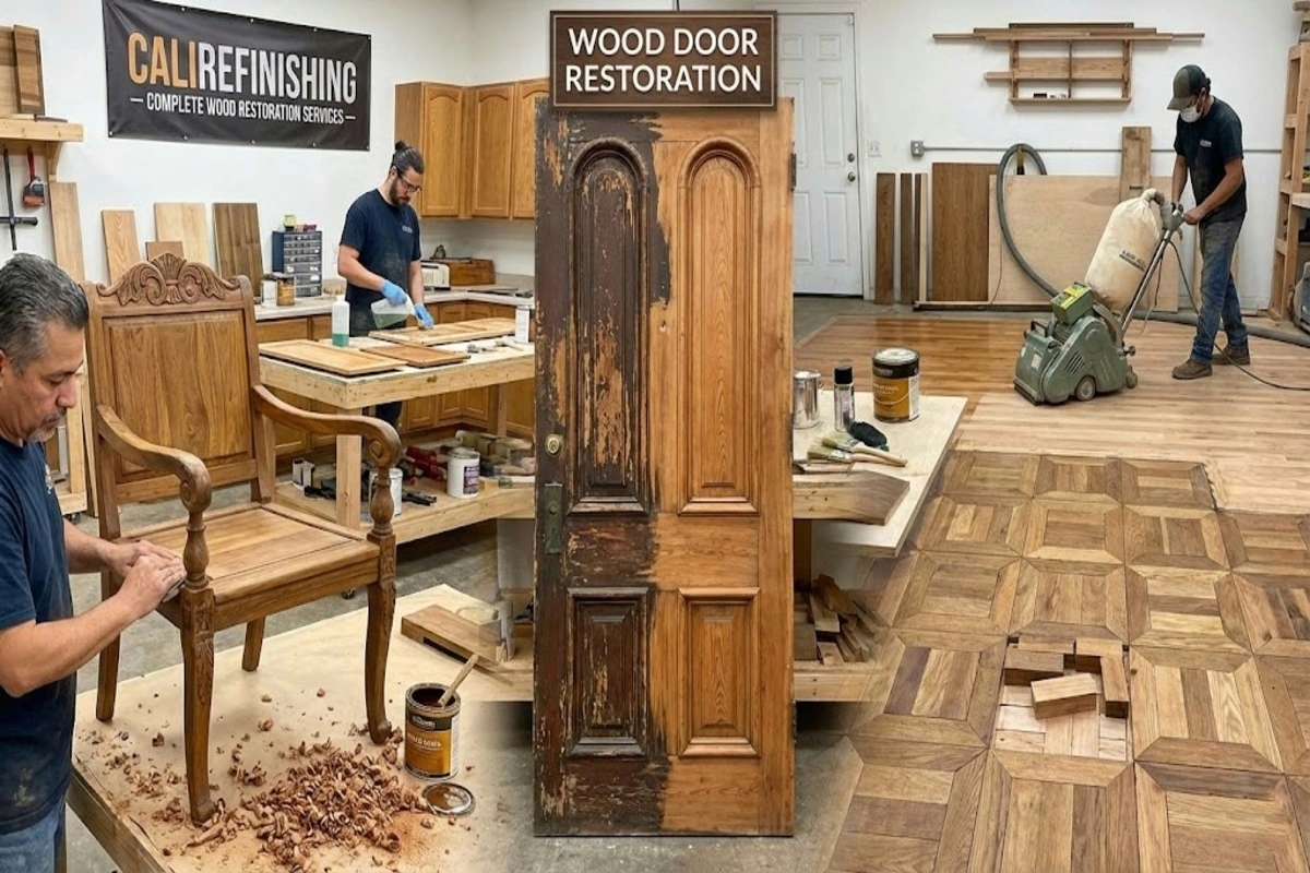 Wood door restoration