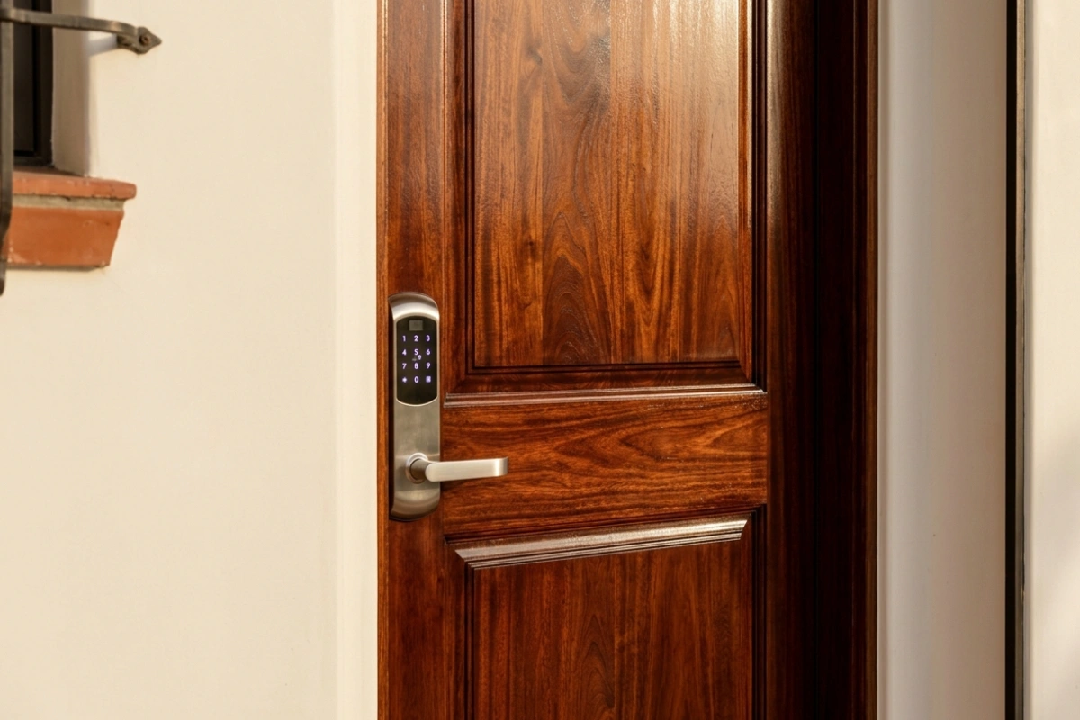 Modern entry door refinishing