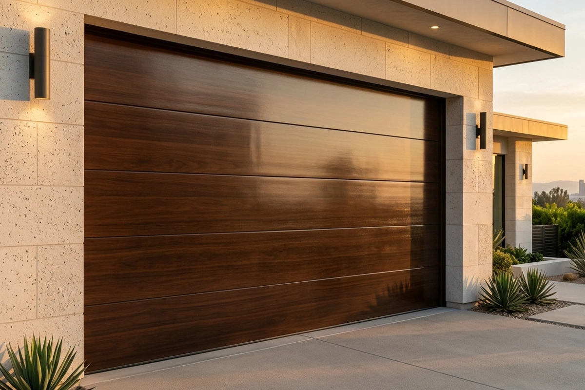 Modern garage door restoration