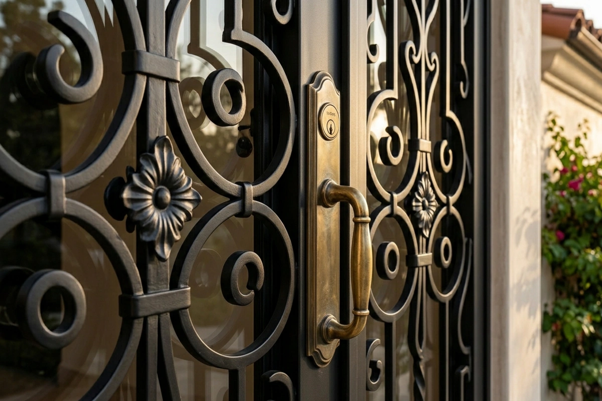 Modern iron door repairing