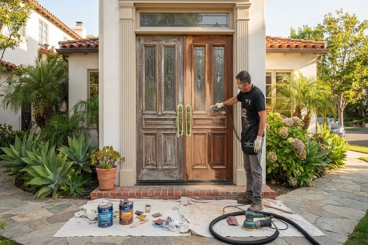 Door refinishing in Santa Monica