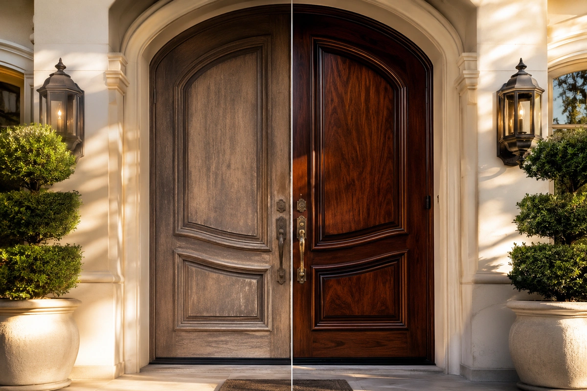 Front door refinishing