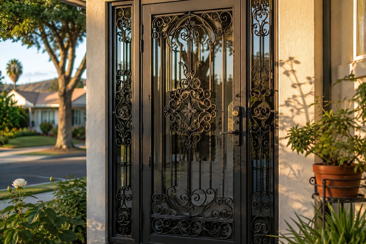 Wrought iron gate restoration near Toluca Lake and Burbank studio district